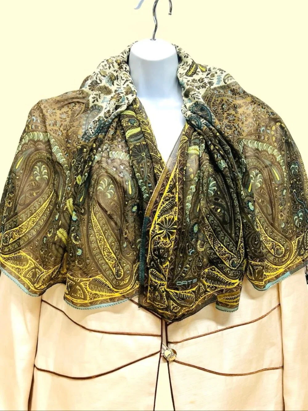 Vintage ETRO 100% Silk Chiffon Lg 44